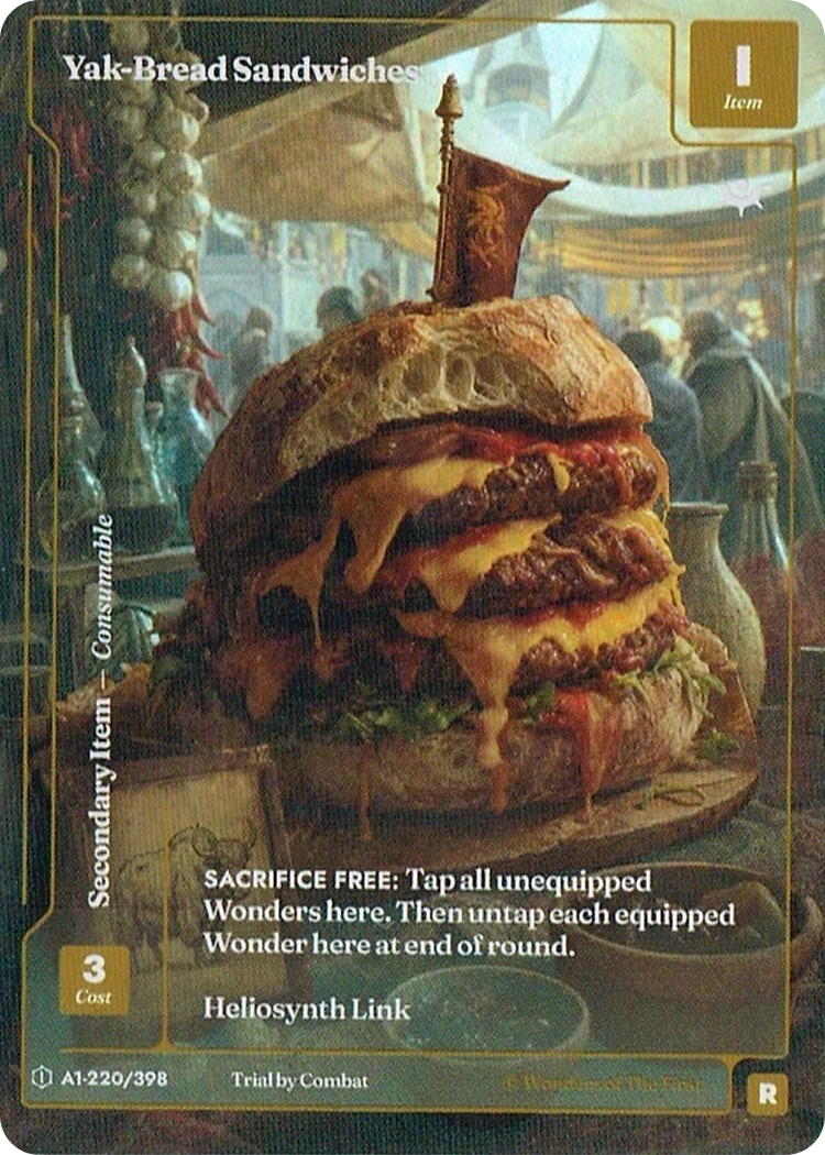 Yak-Bread Sandwiches