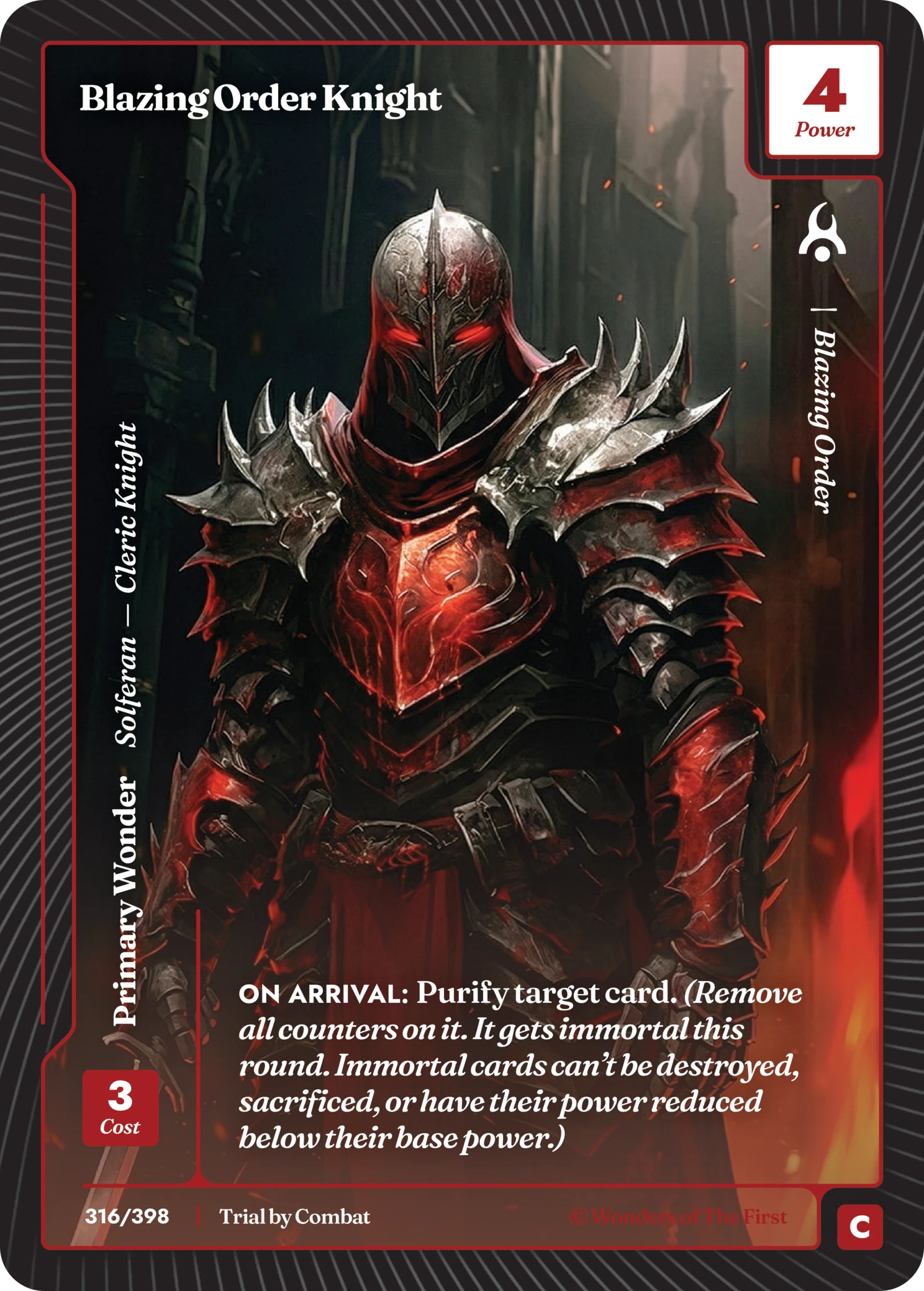 Blazing Order Knight