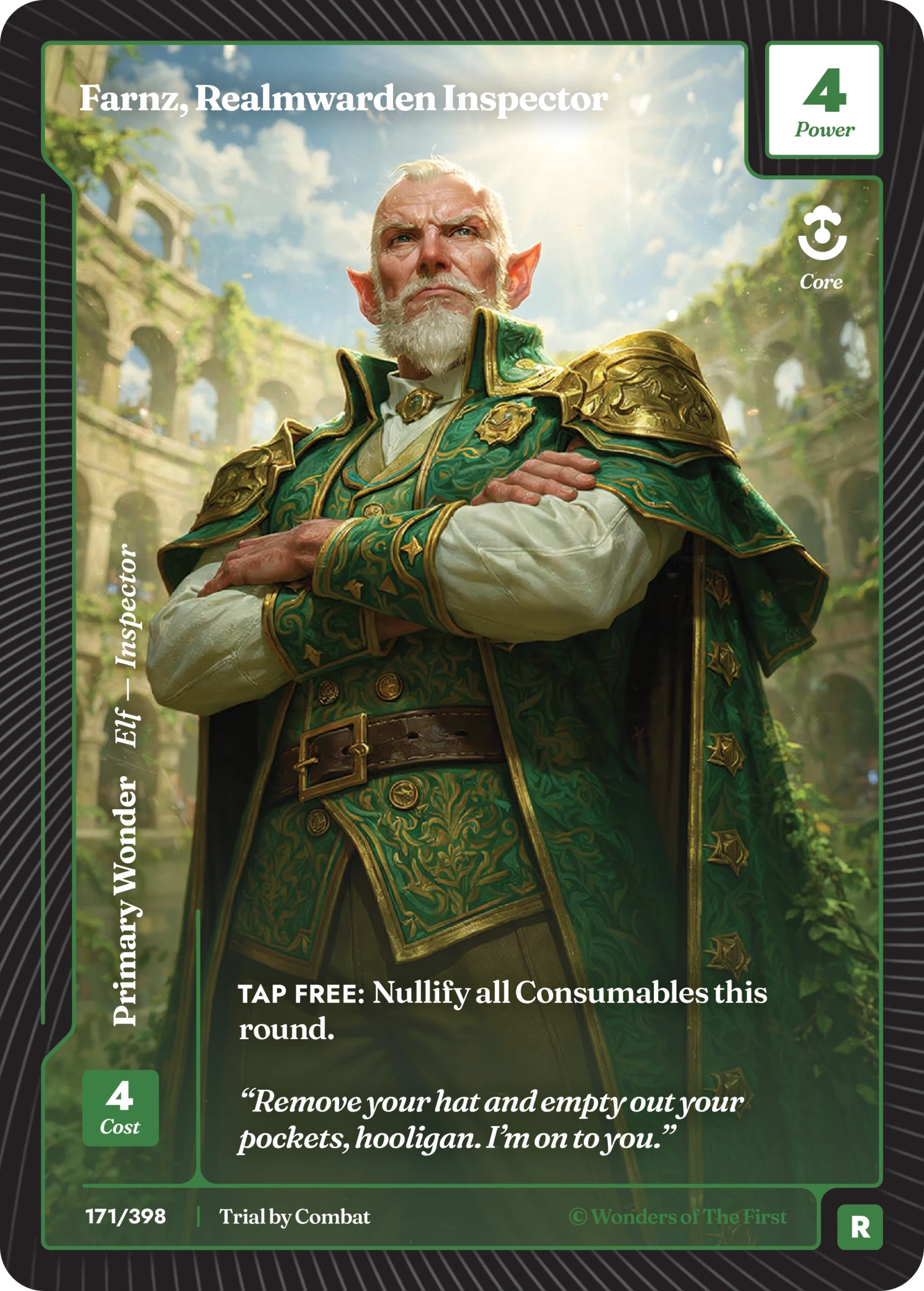 Farnz, Realmwarden Inspector