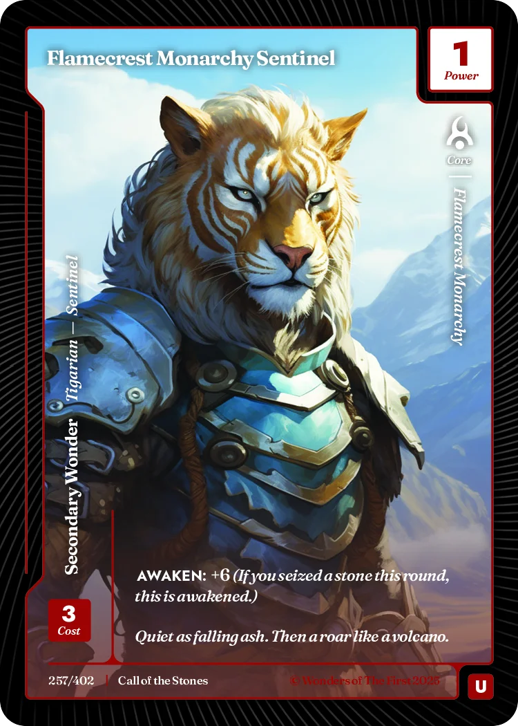 Flamecrest Monarchy Sentinel