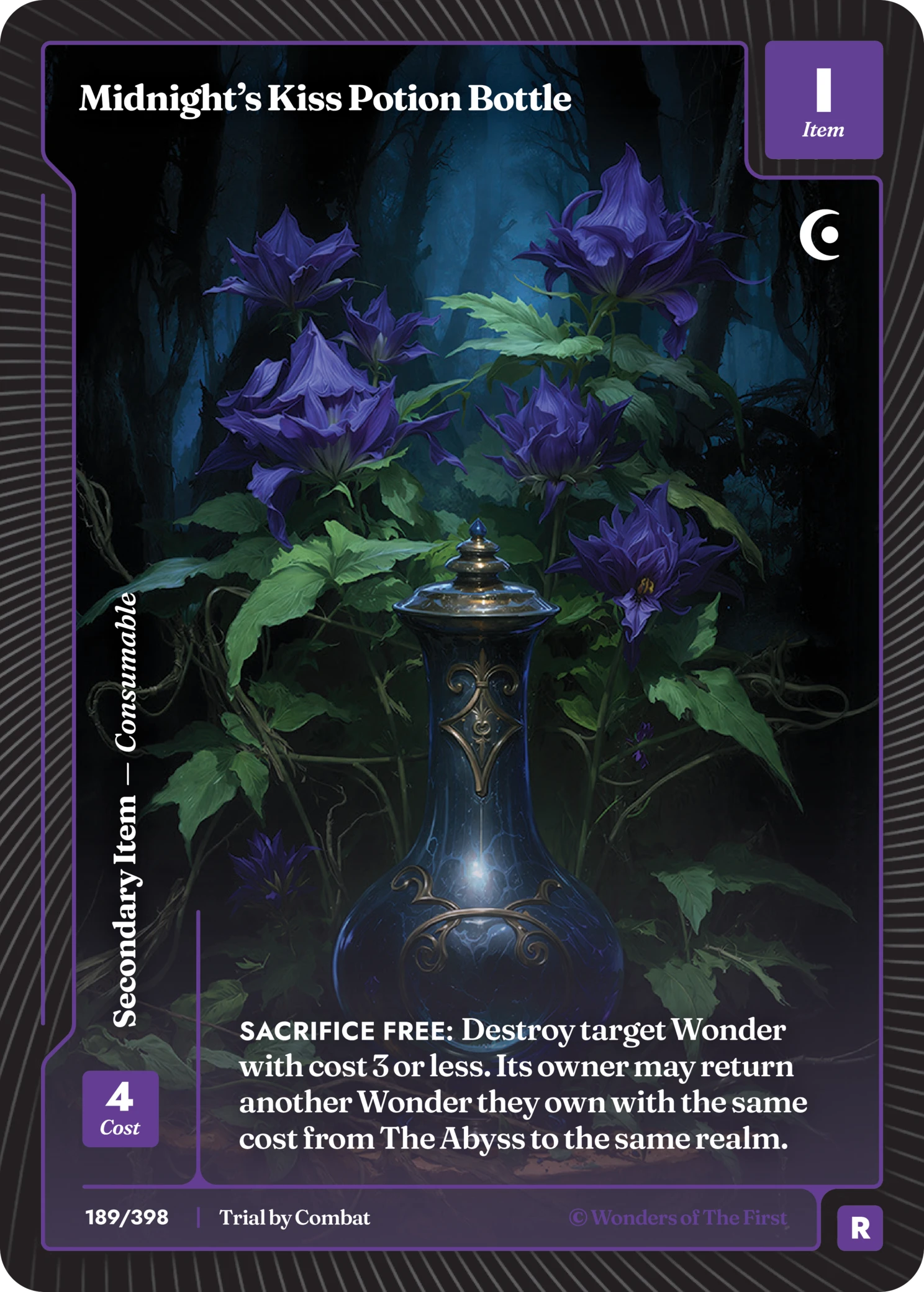 Midnight's Kiss Potion Bottle