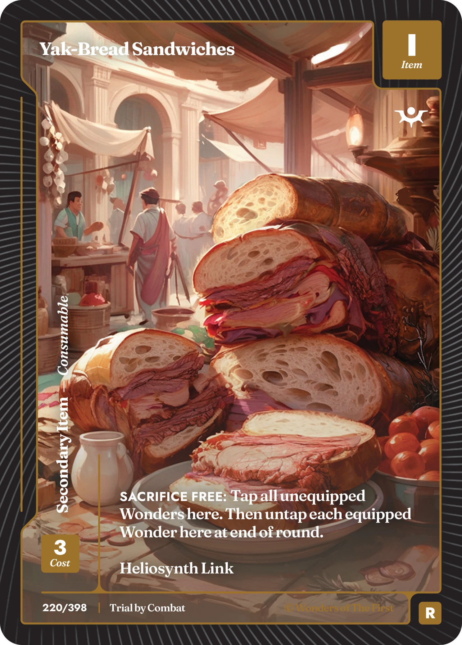 Yak-Bread Sandwiches