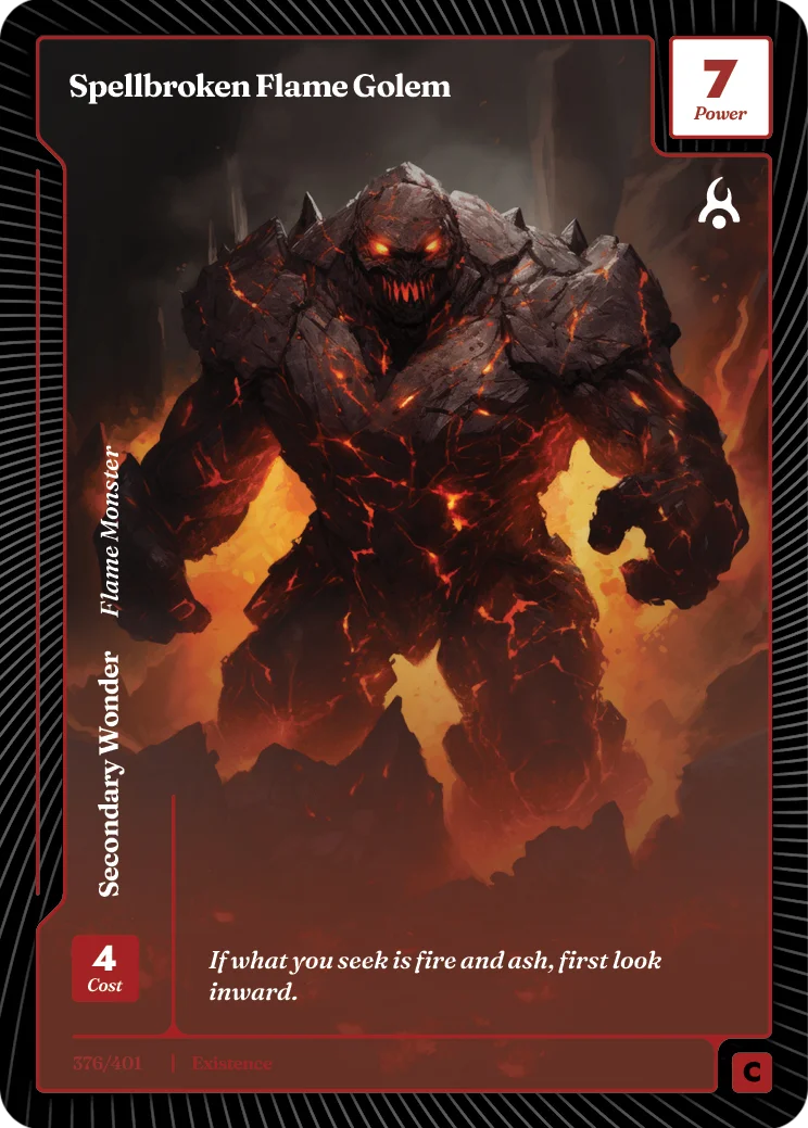 Spellbroken Flame Golem