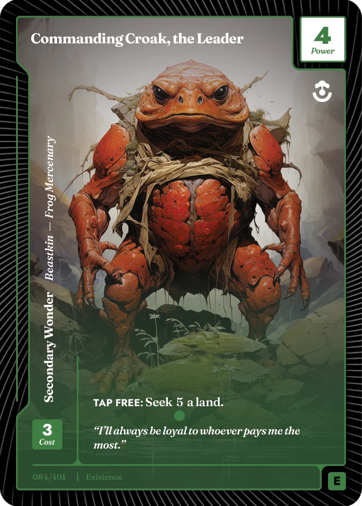 Commanding Croak, the Leader